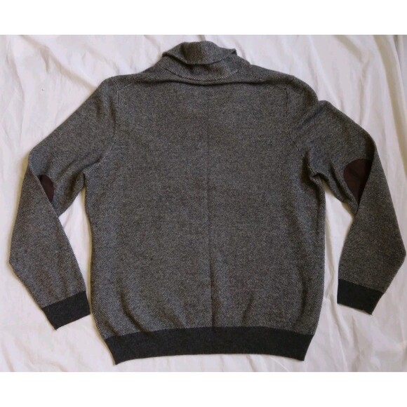 John W. Nordstrom Cashmere Sweater Elbow Patches Preppy Grandpacore Men's Size L - Picture 4 of 7